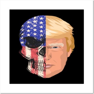 TRUMP skull Posters and Art